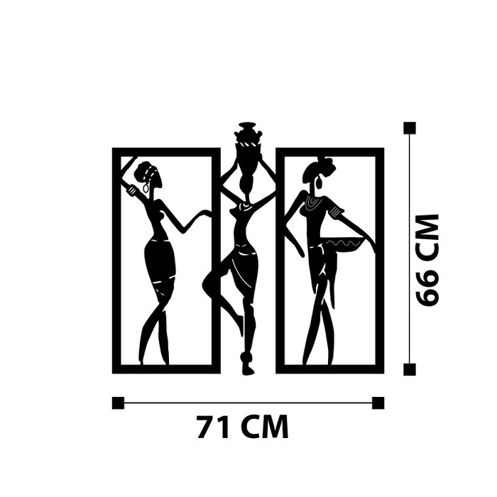 Wallity Aurora - M119 Escultura de Pared de Metal Negra Wallity Aurora - M119 Escultura de Pared de Metal Negra